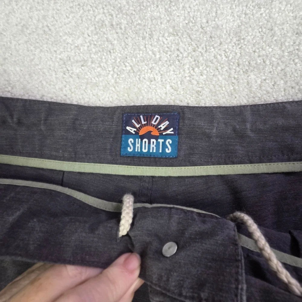 Faherty All Day Shorts Mens 38 Gray Flat‎ Front Stretch Lightweight